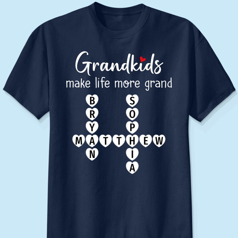 The Greatest Gift You Ever Know Crossword Puzzle Art - Personalized Shirt - Gift For Grandma, Gift For Mom