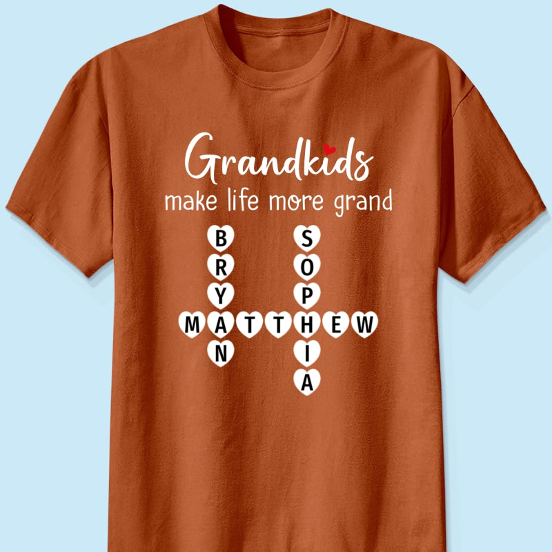 The Greatest Gift You Ever Know Crossword Puzzle Art - Personalized Shirt - Gift For Grandma, Gift For Mom