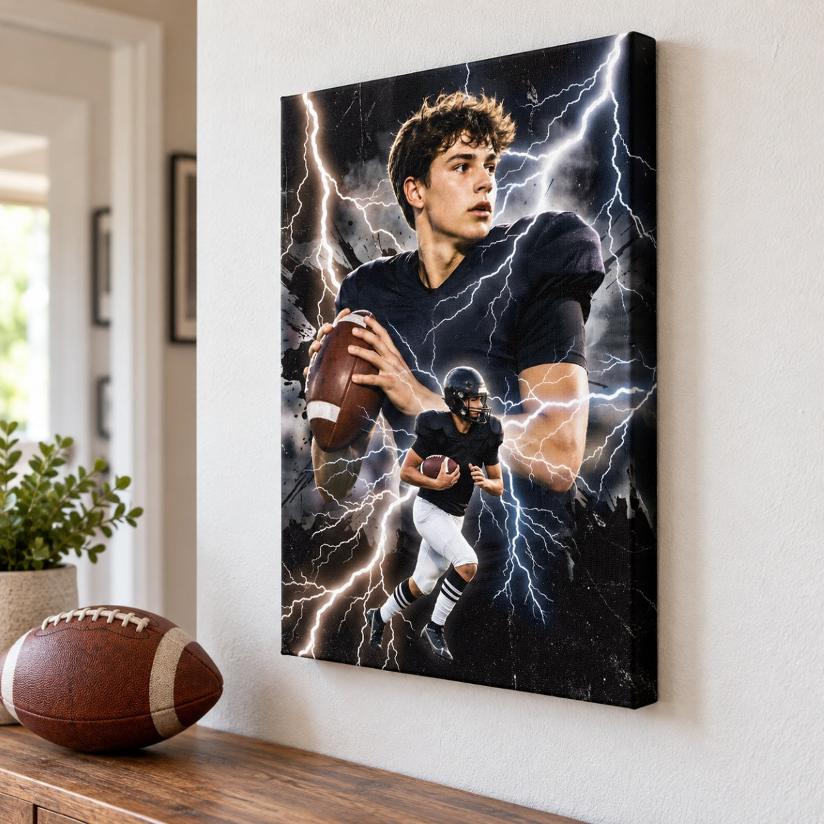Trending Bootleg Sport Photos Insert - Personalized Canvas - Gift For Boy, Girl