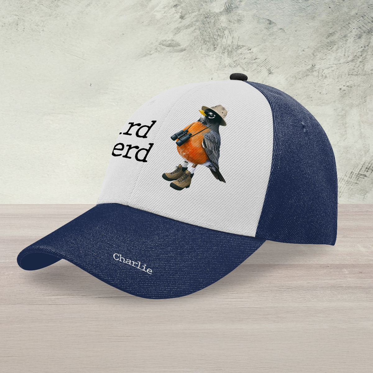 Bird Nerd Funny Bird Watcher Twitcher Gift for Bird Lover Personalized Classic Cap