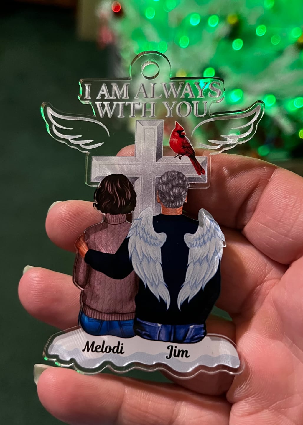 Always With You Family Memorial Keepsake - Personalized Acrylic Ornament