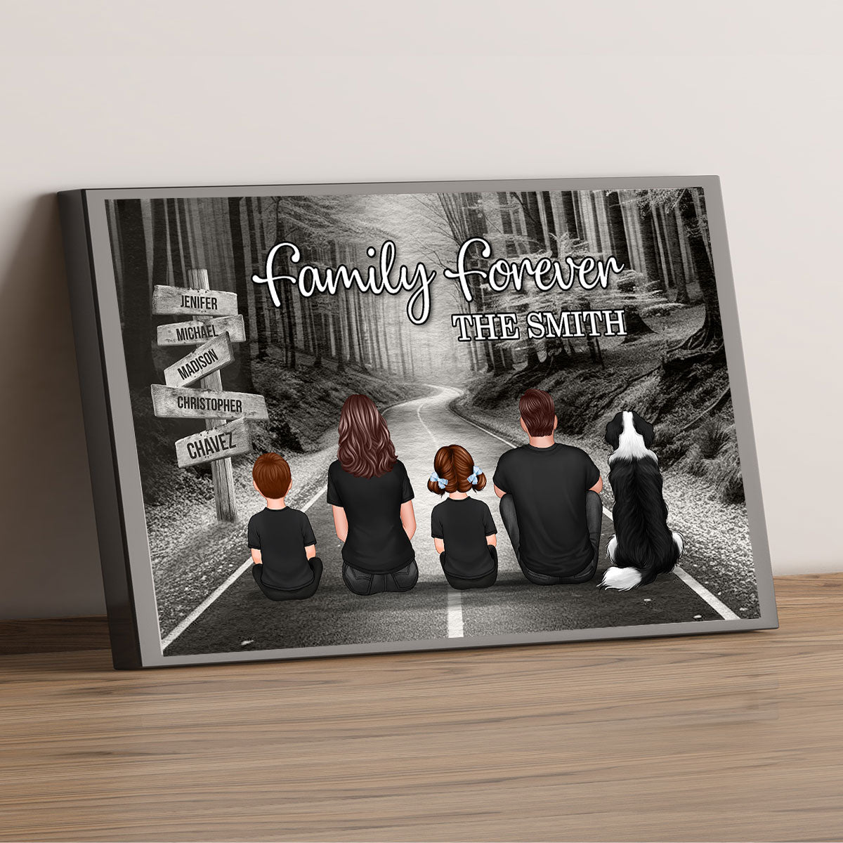 Family Road Personalized Poster, Gift, Father's Day Gift
