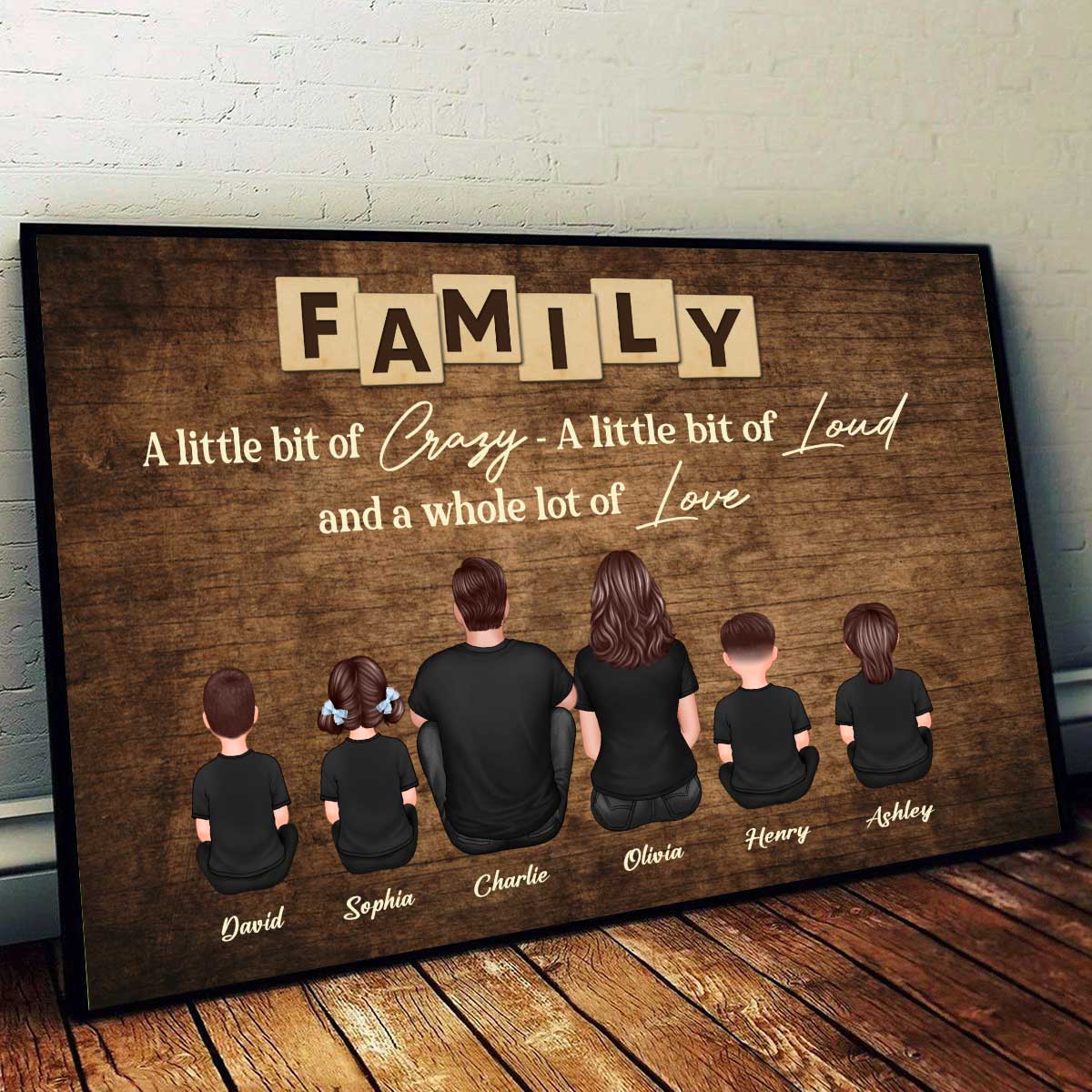 Family Whole Lot Of Love Personalized Poster