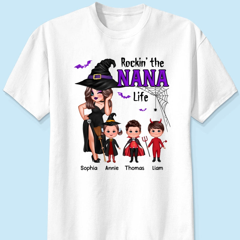 Pretty Woman Halloween Rockin‘ The Grandma Mom Auntie Life Personalized Shirt