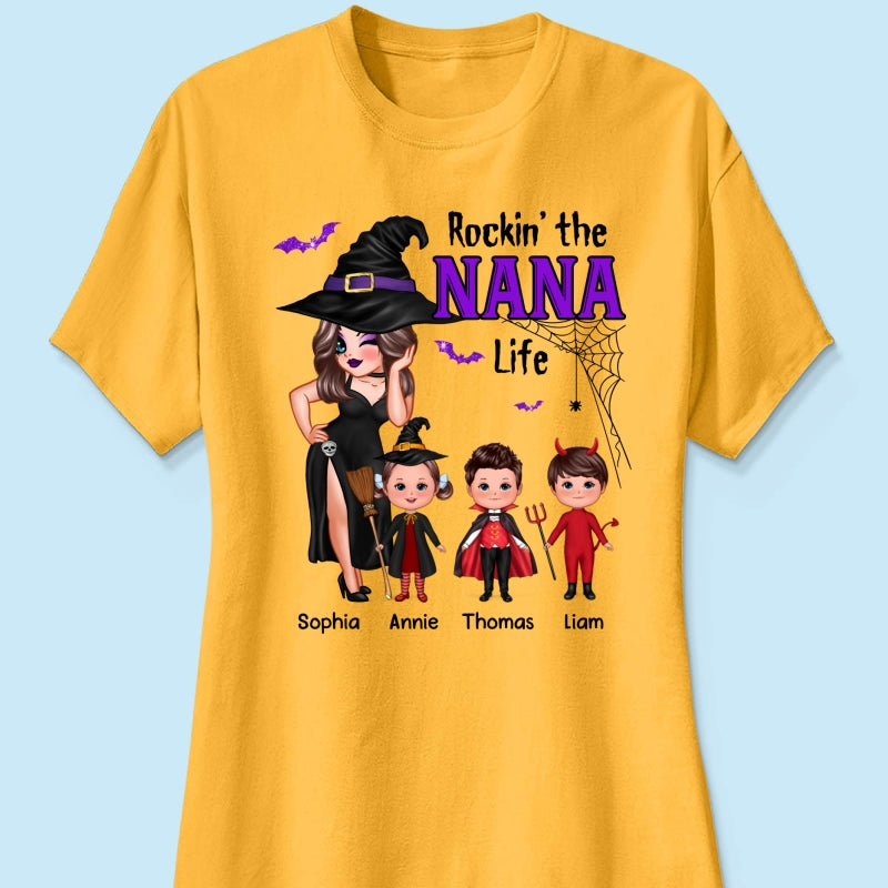 Pretty Woman Halloween Rockin‘ The Grandma Mom Auntie Life Personalized Shirt