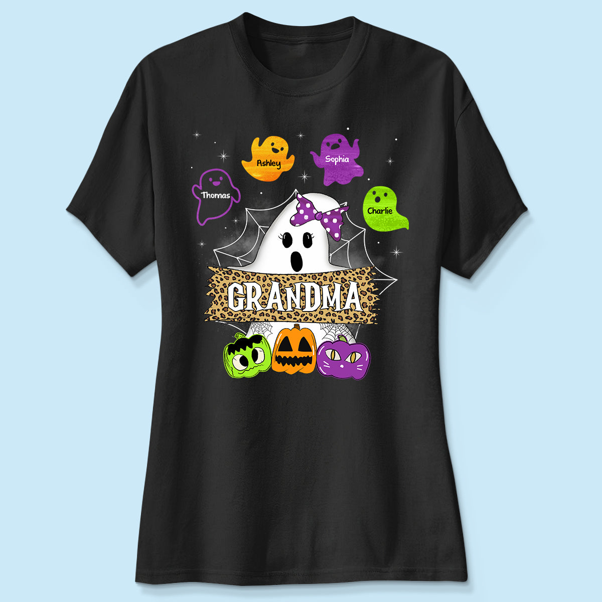 Grandma Mom Boo Crew Personalized Shirt