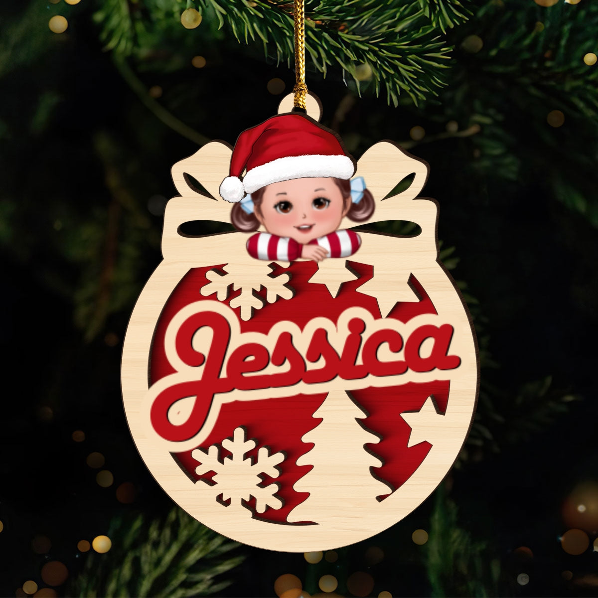 Christmas Money Gift Cards Letters Holder Ornament, Christmas Personalized Ornament, Christmas Gift For Kids