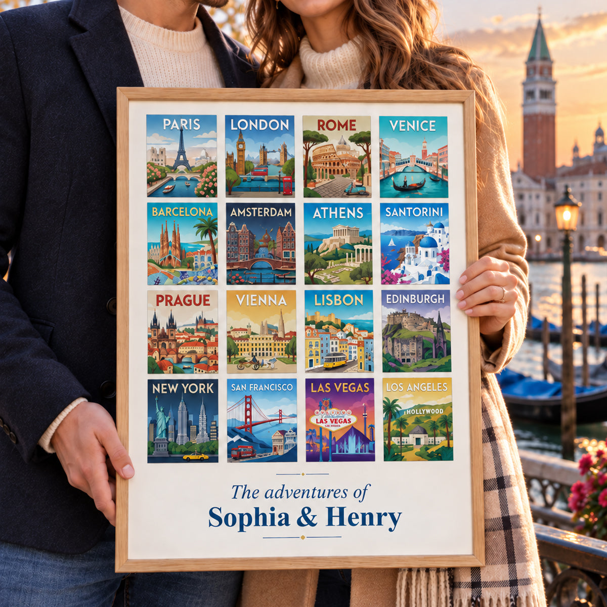 Our Adventures The Places You Visited - Personalized Poster - Traveling Destination Wall Art, Home Decor Gift For Traveling Lovers