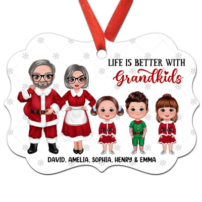 Christmas Costume Grandma Grandpa Grandkids Personalized Christmas Ornament