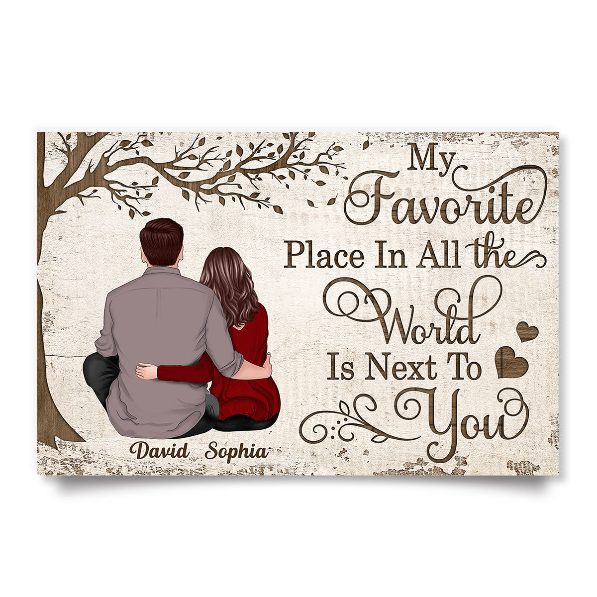 My Favorite Place Couple Gift Personalized Poster