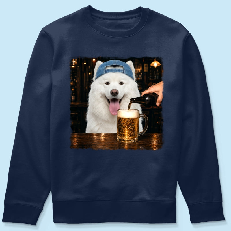 Vintage Custom Pet Drinking Beer - Personalized Shirt - Beer Lover Shirt