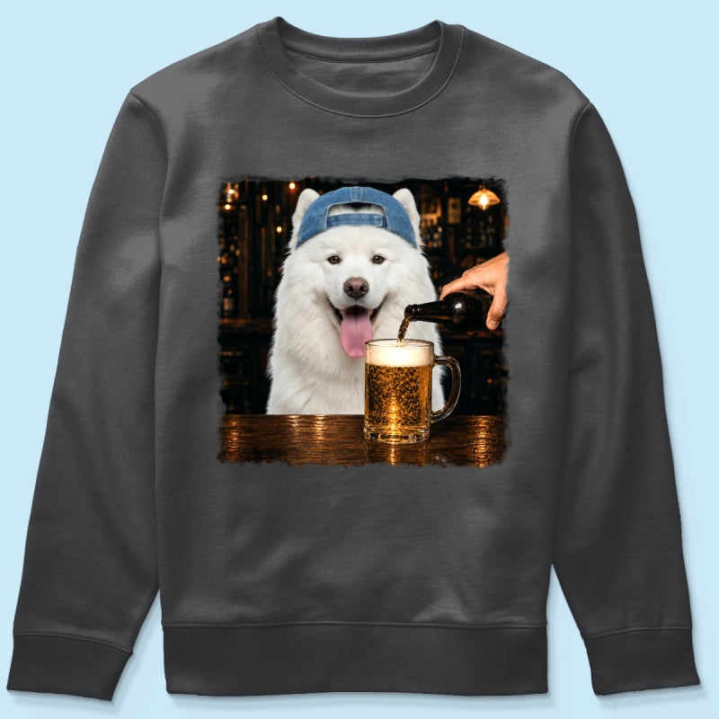 Vintage Custom Pet Drinking Beer - Personalized Shirt - Beer Lover Shirt