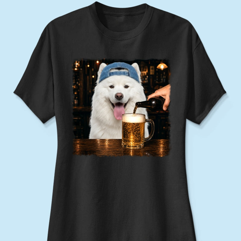 Vintage Custom Pet Drinking Beer - Personalized Shirt - Beer Lover Shirt