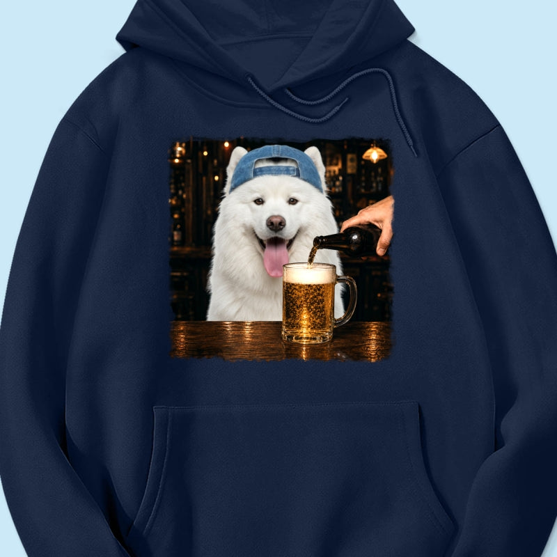 Vintage Custom Pet Drinking Beer - Personalized Shirt - Beer Lover Shirt