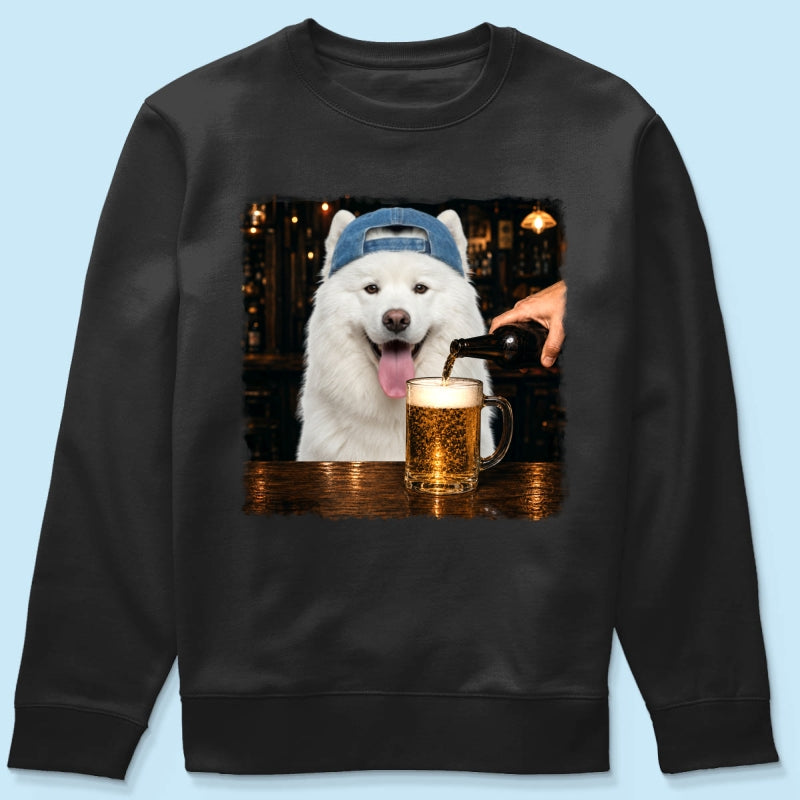 Vintage Custom Pet Drinking Beer - Personalized Shirt - Beer Lover Shirt