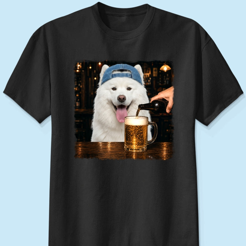 Vintage Custom Pet Drinking Beer - Personalized Shirt - Beer Lover Shirt