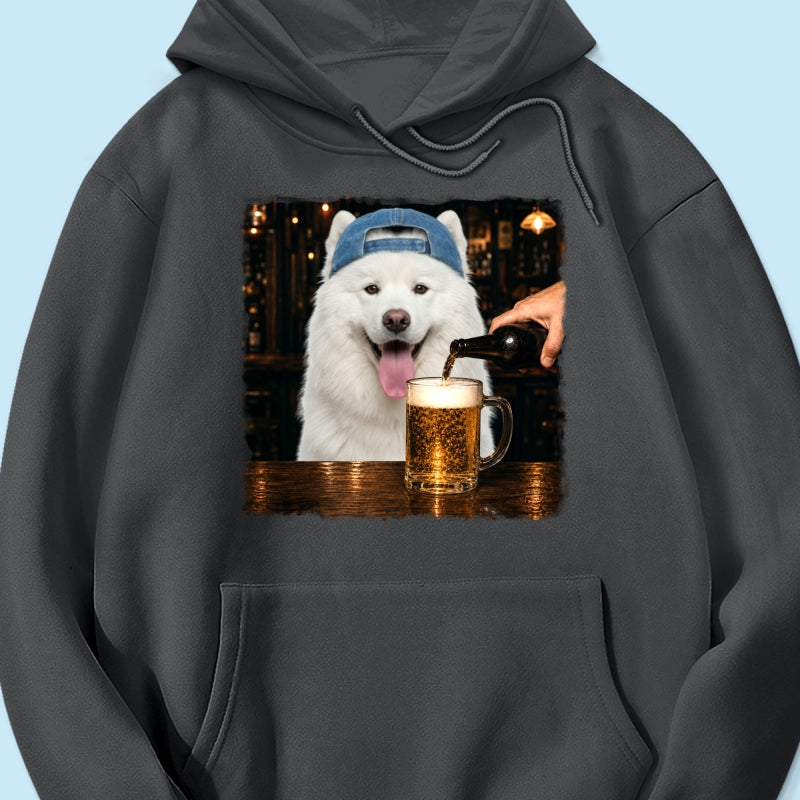 Vintage Custom Pet Drinking Beer - Personalized Shirt - Beer Lover Shirt