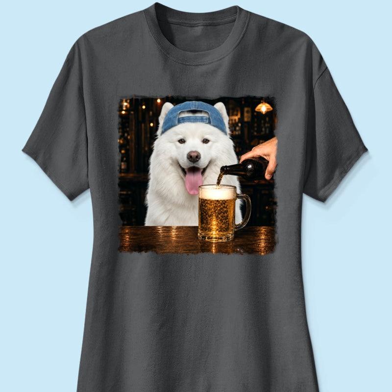 Vintage Custom Pet Drinking Beer - Personalized Shirt - Beer Lover Shirt