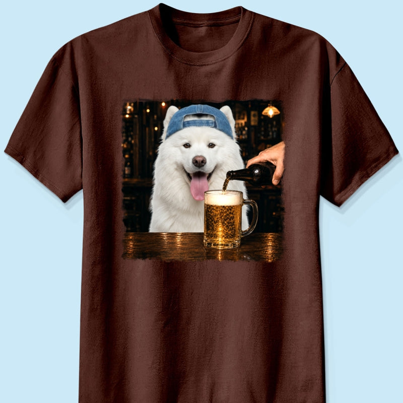 Vintage Custom Pet Drinking Beer - Personalized Shirt - Beer Lover Shirt
