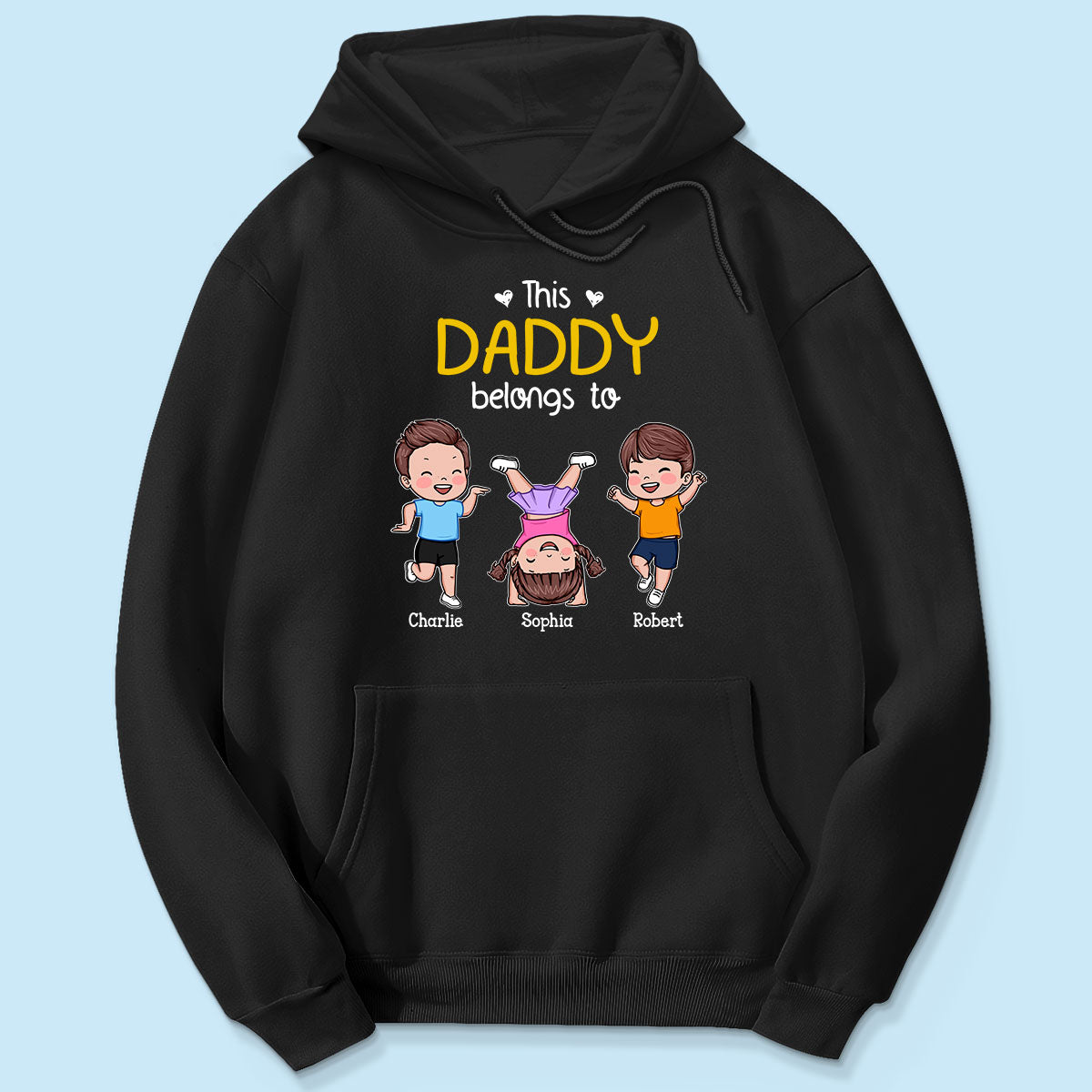 This Daddy Grandpa Belongs To Happy Kids Vector Personalized Shirt