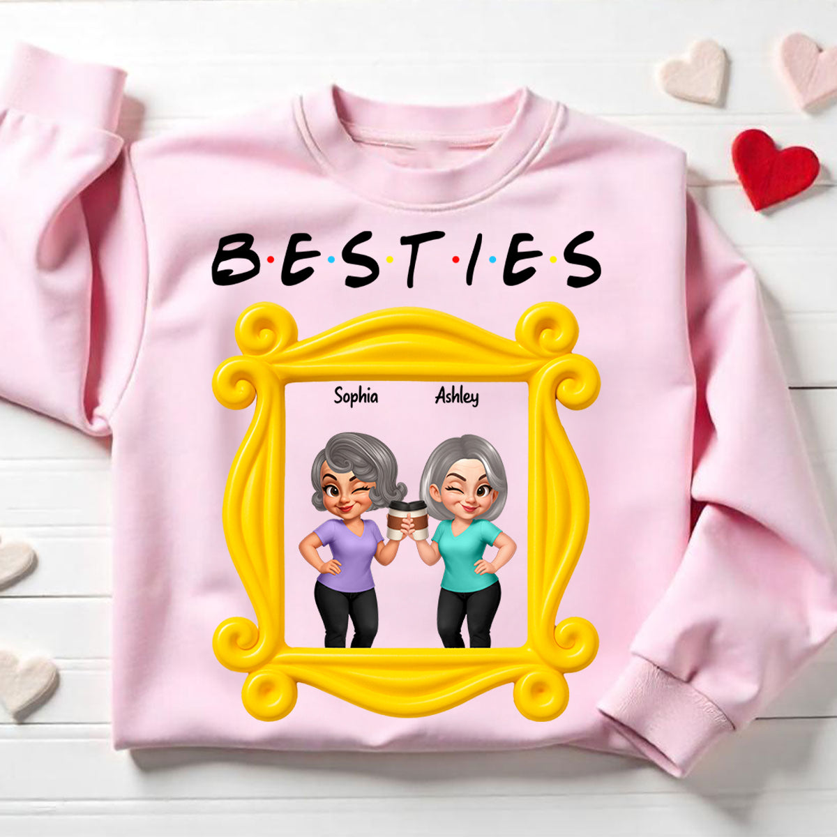 Best Friends Personalized Funny Matching Shirts, Sweatshirts, Fall Gift for Best Friends