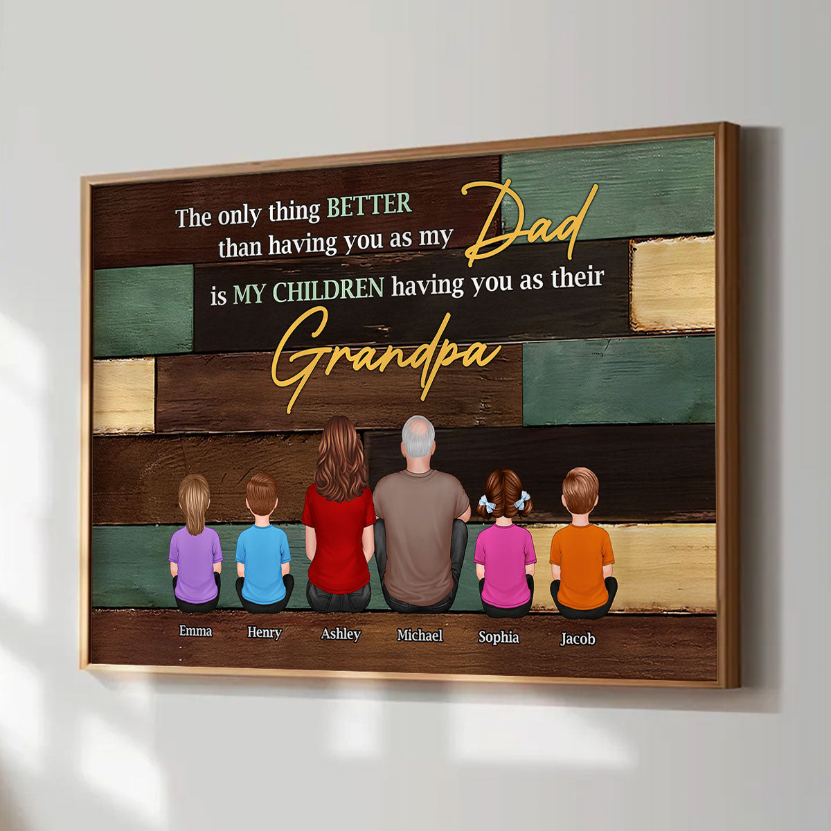 Grandpa The Only Thing Better Than Having You As Dad Personalized Poster, Father's Day gift for Dad from Daughter, from Son
