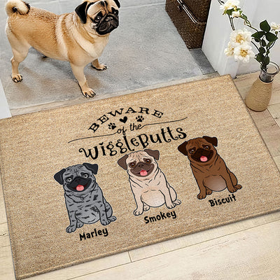 Hope You Like Pugs Personalized Doormat, Home Decor For Pug Lover