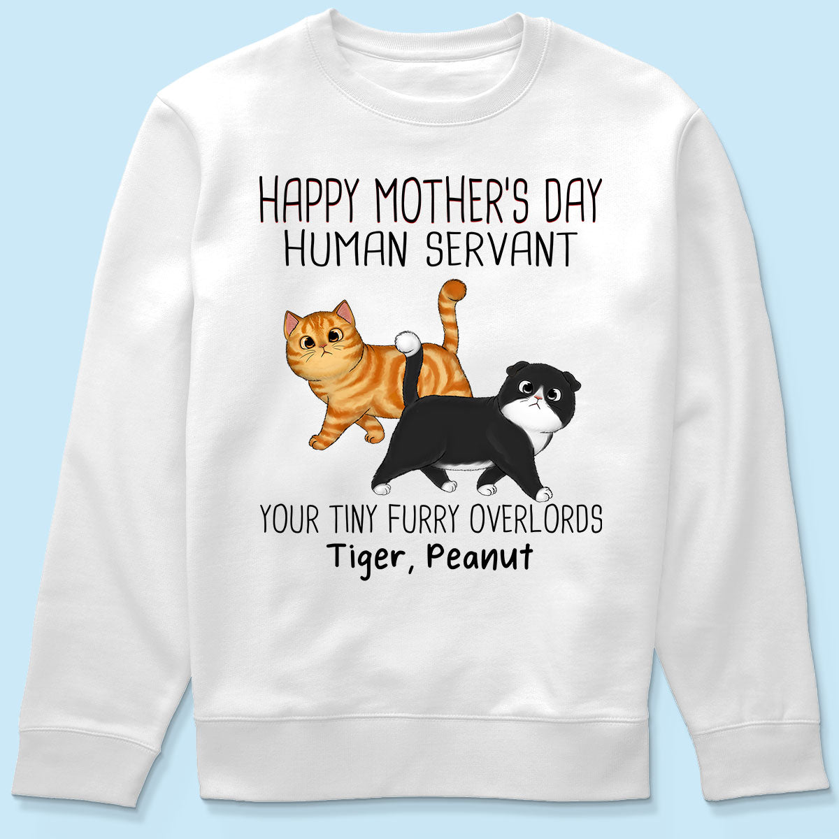 Walking Cats Happy Mother‘s Day Cat Human Servant Personalized Shirt