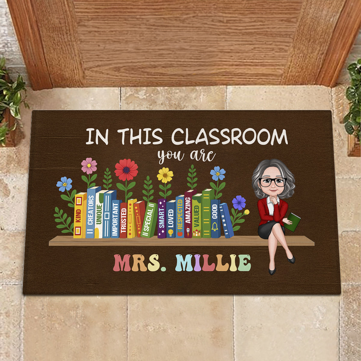 In This Classroom You Are Kind, Creators, Unique Personalized Doormat, Classroom Decor, Teacher Appreciation Gift, Back To School Gift