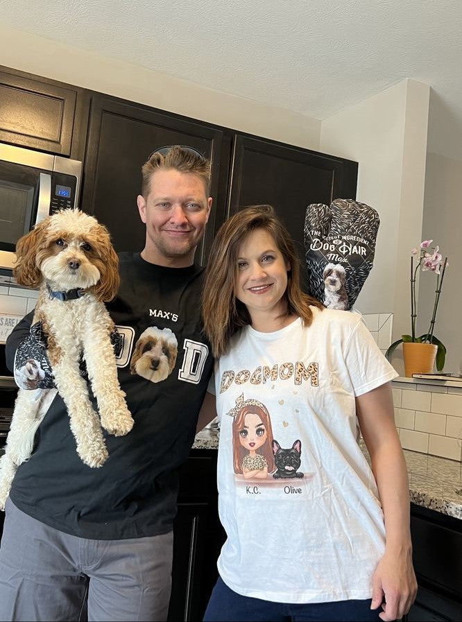 Leopard Shirt Doll Dog Mom - Personalized Shirt