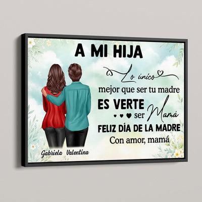 Spanish To My Daughter From Mom Happy Mother's Day Personalized Poster, Gift For Daughter