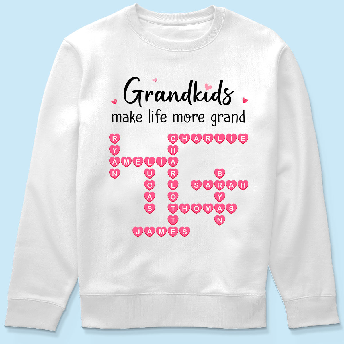 The Greatest Gift You Ever Know Crossword Puzzle Art - Personalized Shirt - Mother's Day Gift For Grandma