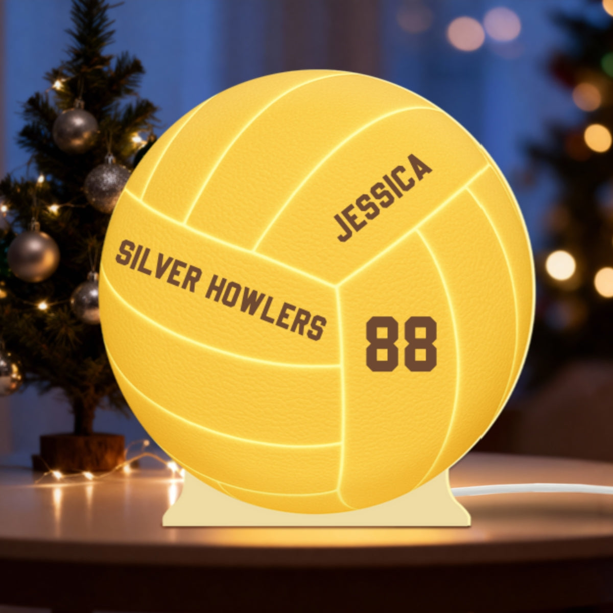 Volleyball Player Name - Personalized Light Box - Heartwarming Decor For Volleyball Player