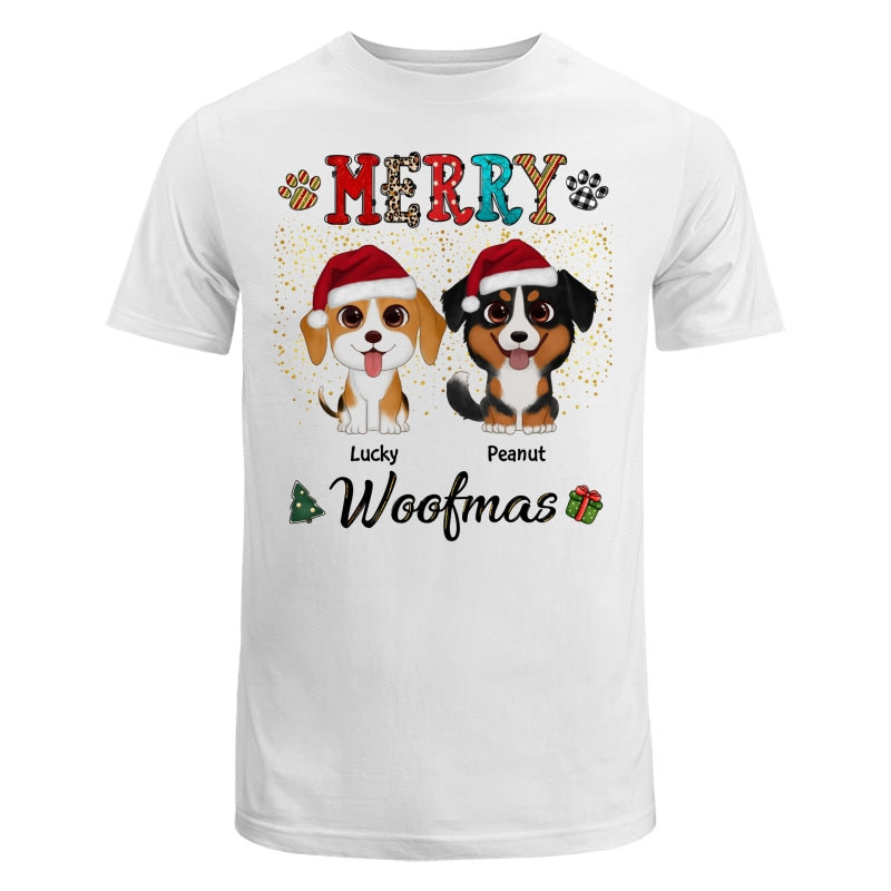 Merry Woofmas Colorful Christmas Pattern Personalized Shirt