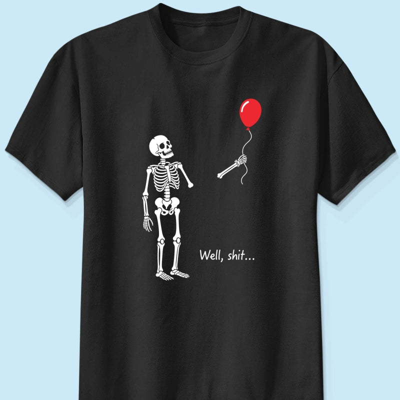 Trendy Funny Skeleton Shirt - Halloween Costume