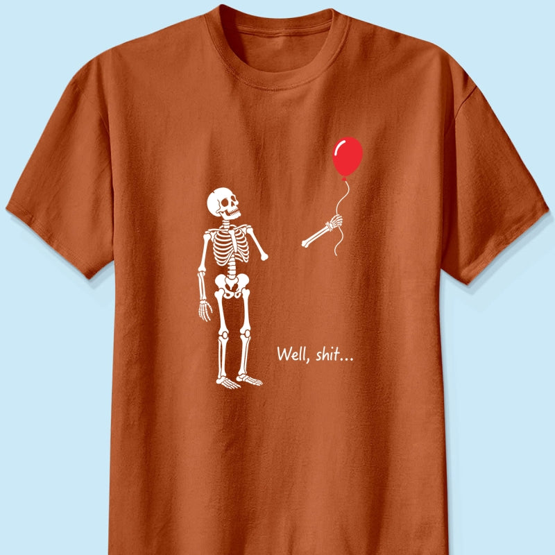 Trendy Funny Skeleton Shirt - Halloween Costume