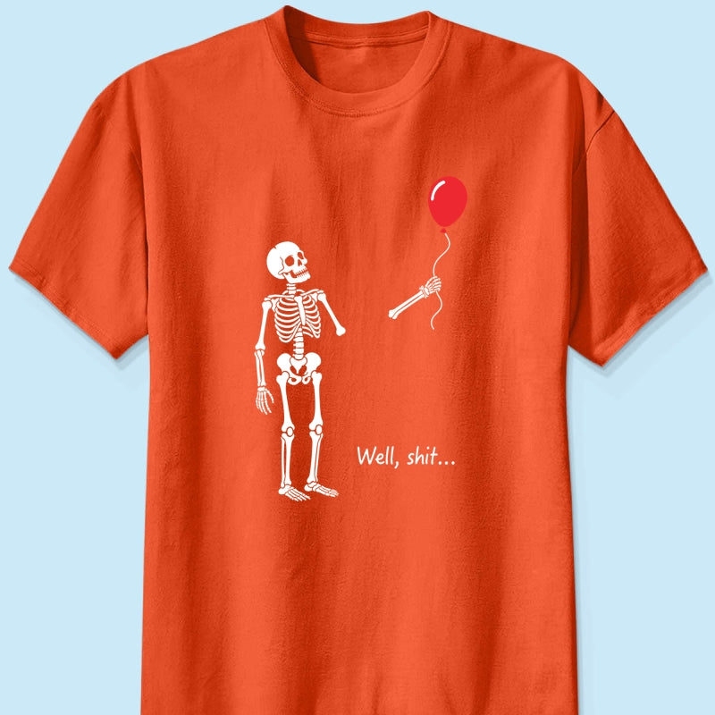 Trendy Funny Skeleton Shirt - Halloween Costume