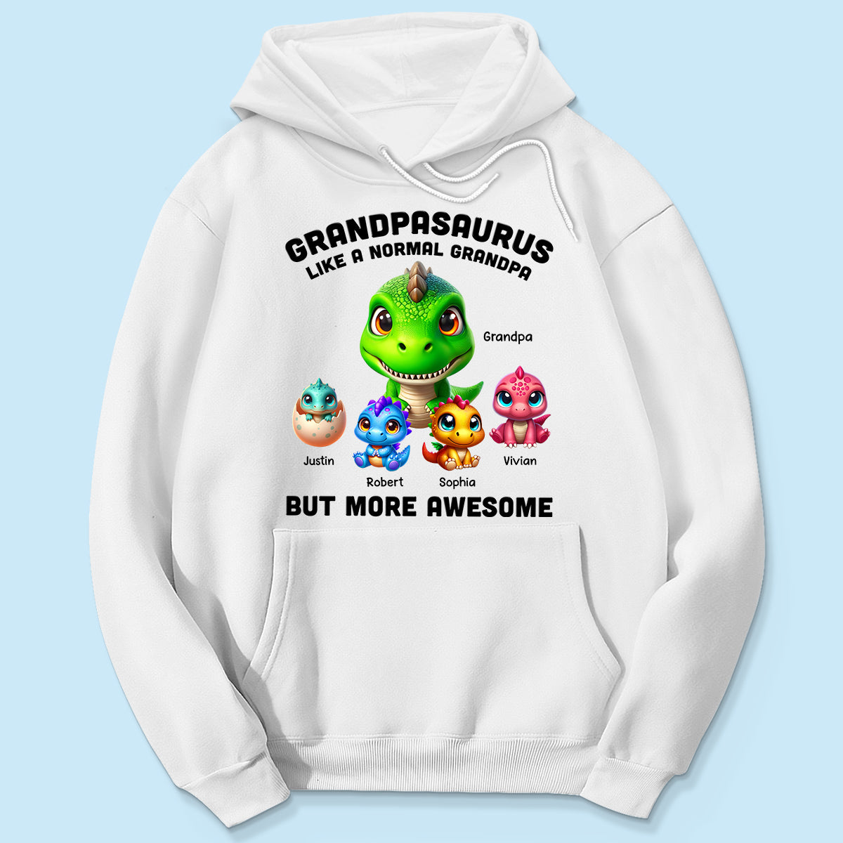 Daddysaurus Grandpasaurus 3D Dinosaurs Personalized Shirt