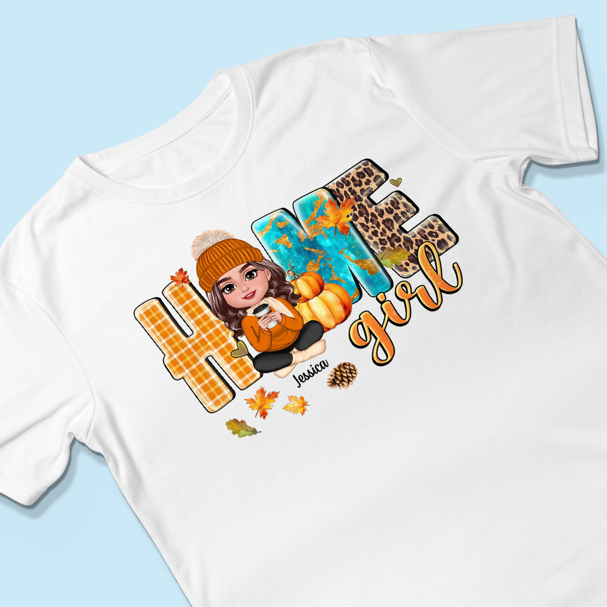 Home Girl Fall Cozy Season Personalized Shirt