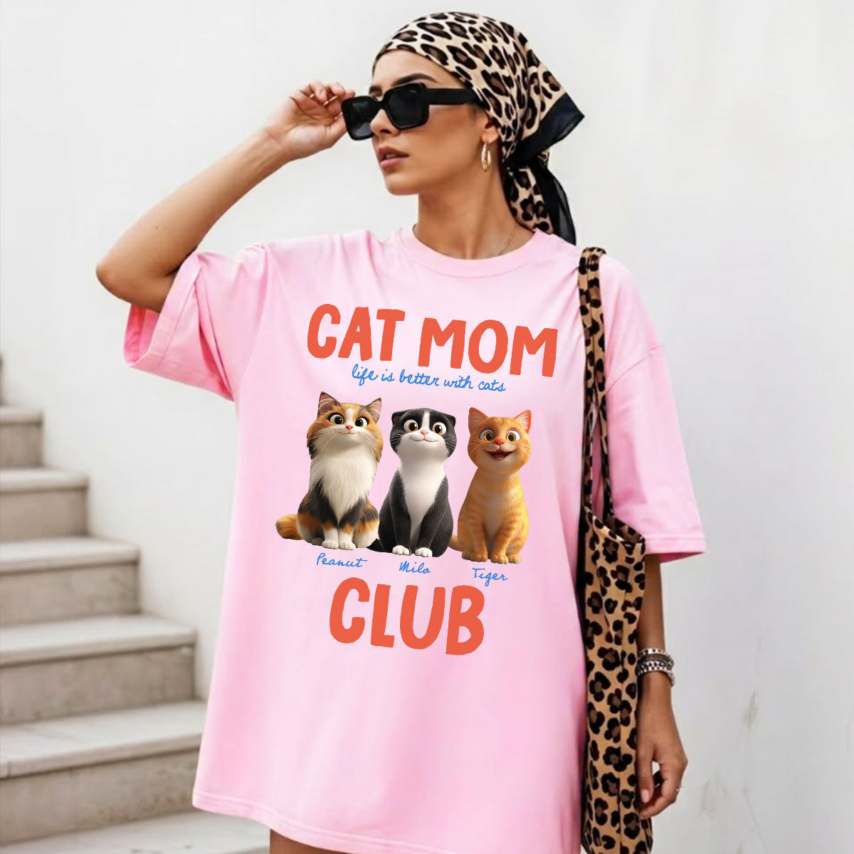 Life Is Better With Cats - Personalized Shirt - Gift For Cat Lovers