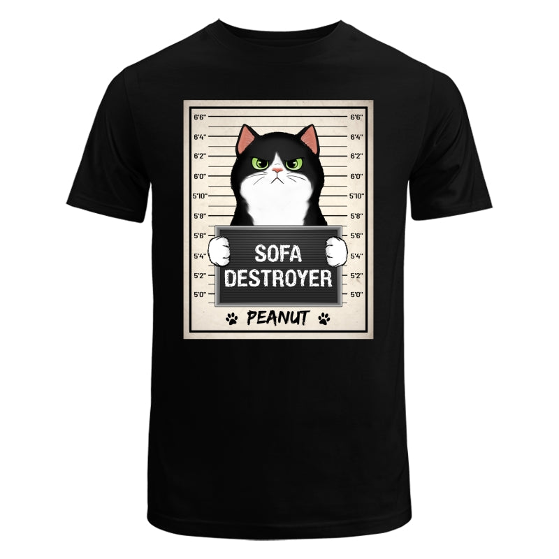 Fluffy Cat Crimes Mugshot Personalized Shirt