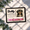 Personalized Dog Memorial Wood Frame With Collar Holder, Memorial Pet Collar Sign with Photo, Dog Memorial Gifts, Dog Sympathy Gift