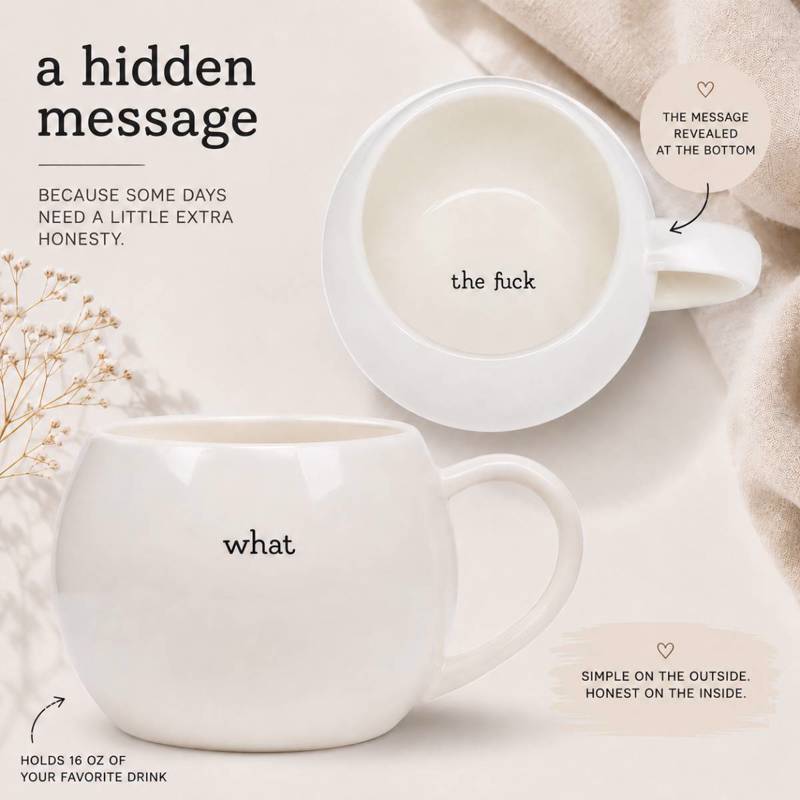 Funny What's The Mug - Funny Gift For Colleagues, Coworkers, Best Friends, Family