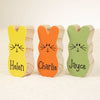 Easter Decor For Grandma Grandpa Personalized Wooden Bunny Block Set [1-15 Bunnies with Base]