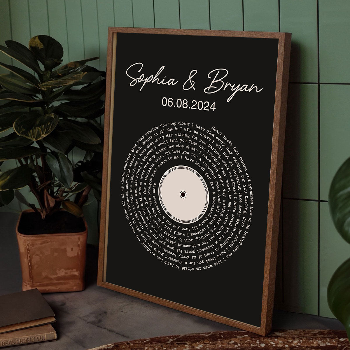 Custom Couple Favorite Song Vinyl Record Personalized Poster, Heartfelt Gift For Couple, For Him, For Her