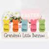 Easter Decor For Grandma Grandpa Personalized Wooden Bunny Block Set [1-15 Bunnies with Base]