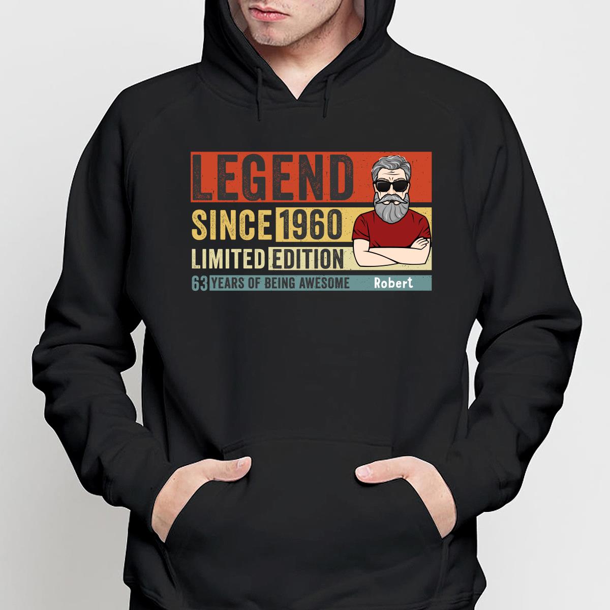 Legend Since Limited Edition Being Awesome Old Man Young Man Retro Style Personalized Shirt