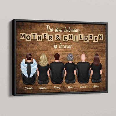 The Love Between Mother & Daughters Sons Is Forever Personalized Poster, Heartfelt Gift For Mom