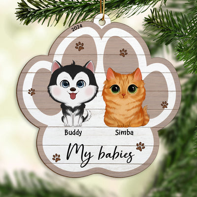 Merry Christmas Pet Lover Christmas Decor Personalized Wooden Ornament