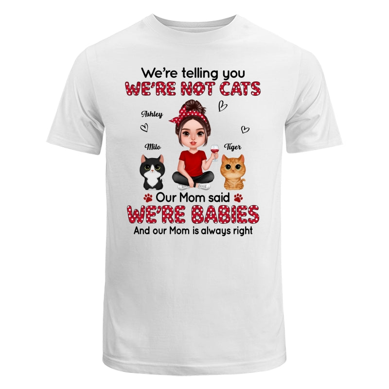Polka Dot Baby Cats Cat Mom Personalized Shirt